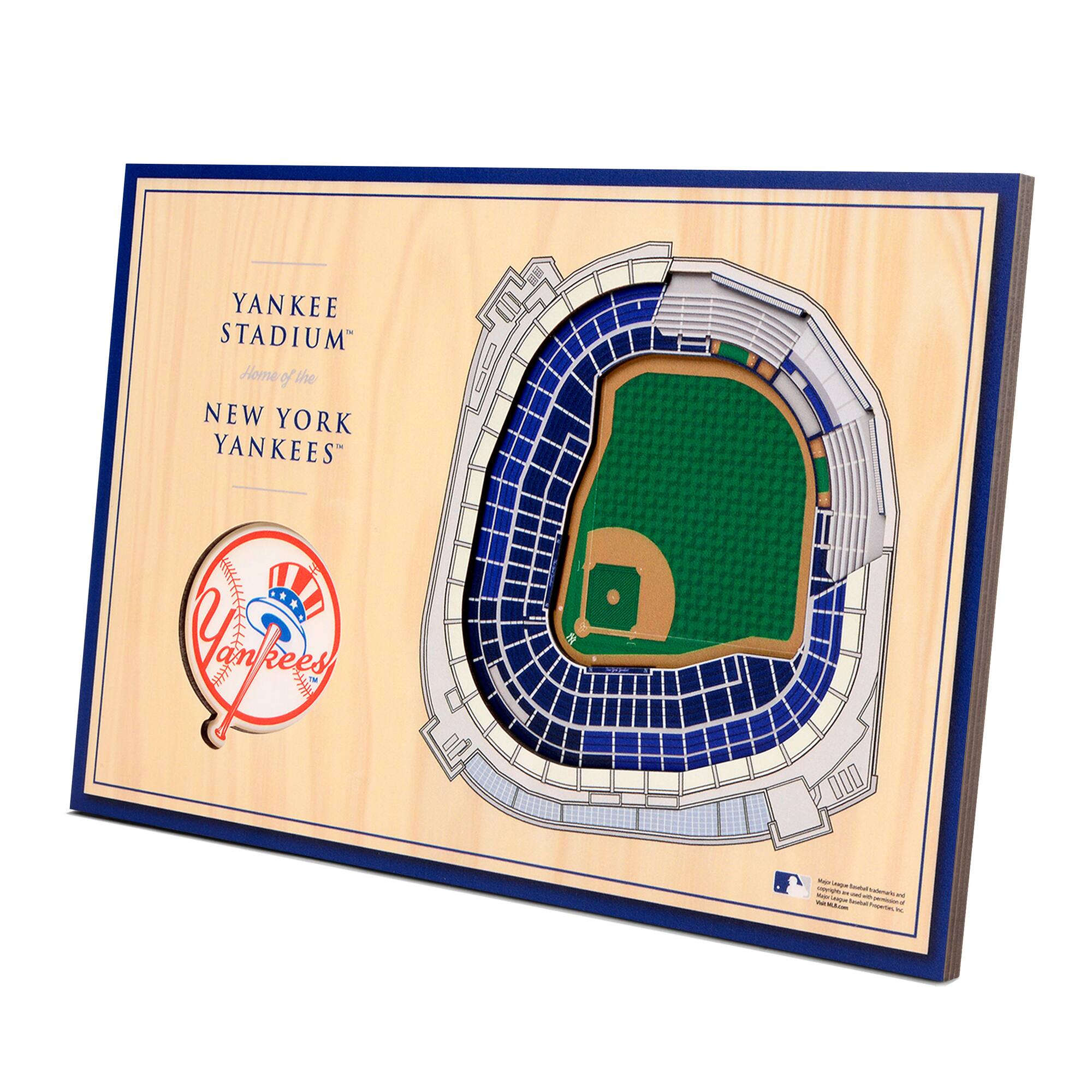 YouTheFan - New York Yankees 14'' x 10.5'' 3D StadiumViews Desktop Display - Brown