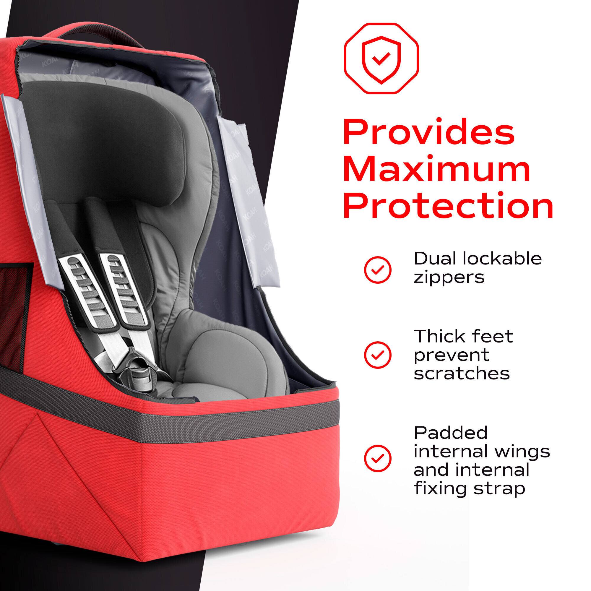 - Provides Maximum Protection
- Dual lockable zippers
- Thick feet prevent scratches
- Padded internal wings and internal fixing strap