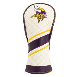 Team Golf - Minnesota Vikings Striped Quilted Fairway Headcover - Multicolor
