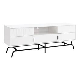 Furniture of America - Yaztra TV Stand Fits TV's up to 65 in. with 3 Drawers - White