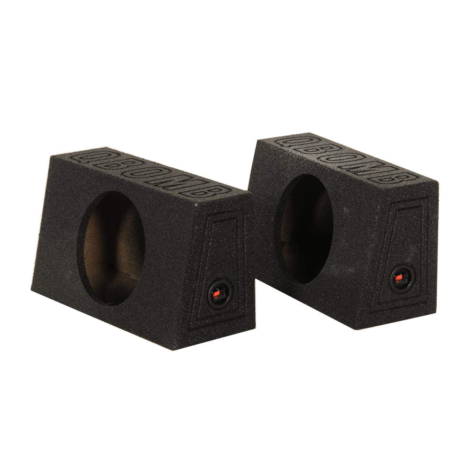 QPower - QBomb Single 10 Inch Sealed Subwoofer Sub Boxes Bedliner Spray, 2-Pack