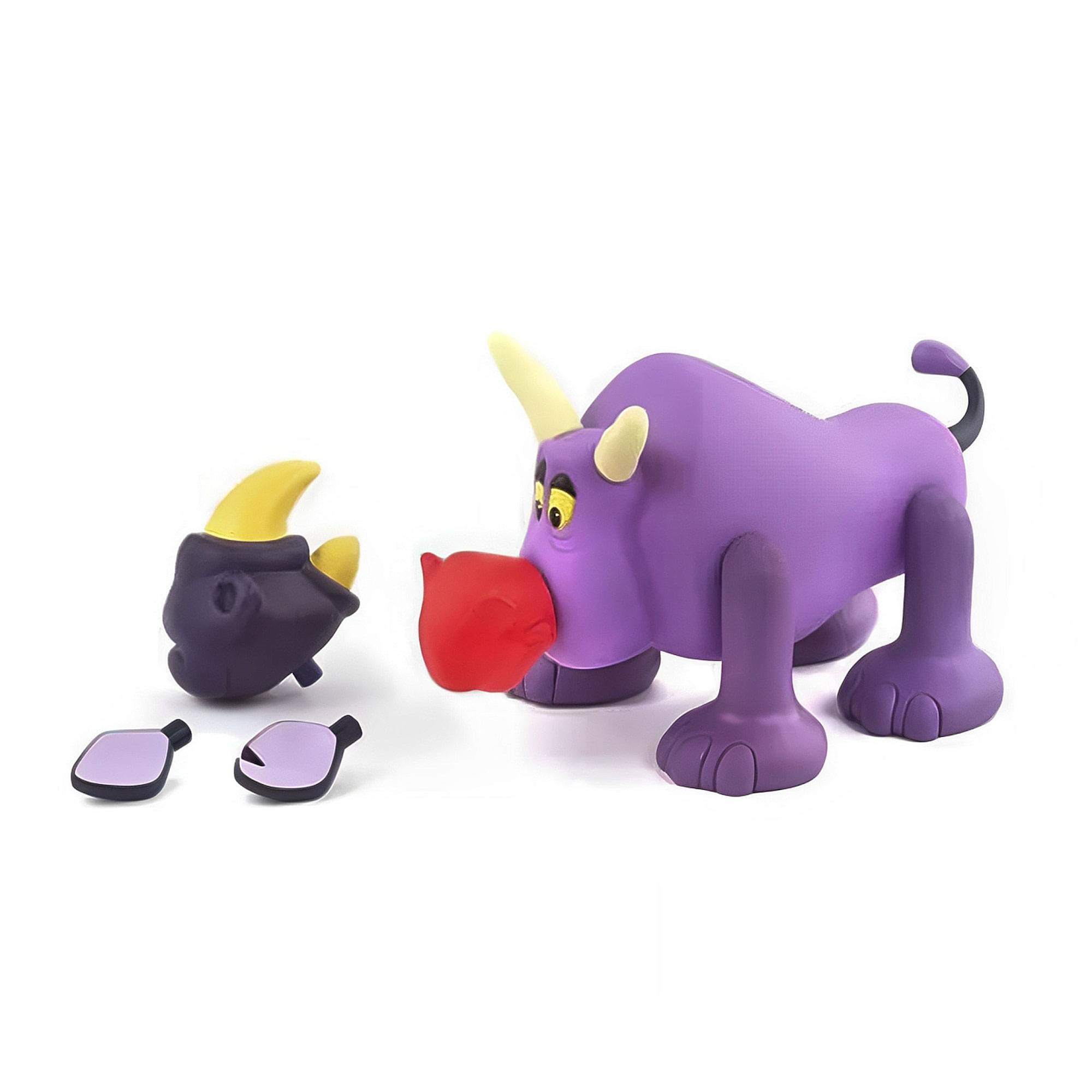 Front. Little Tikes - Little Tikes Zanymals Figure Rhinoceros - Purple.