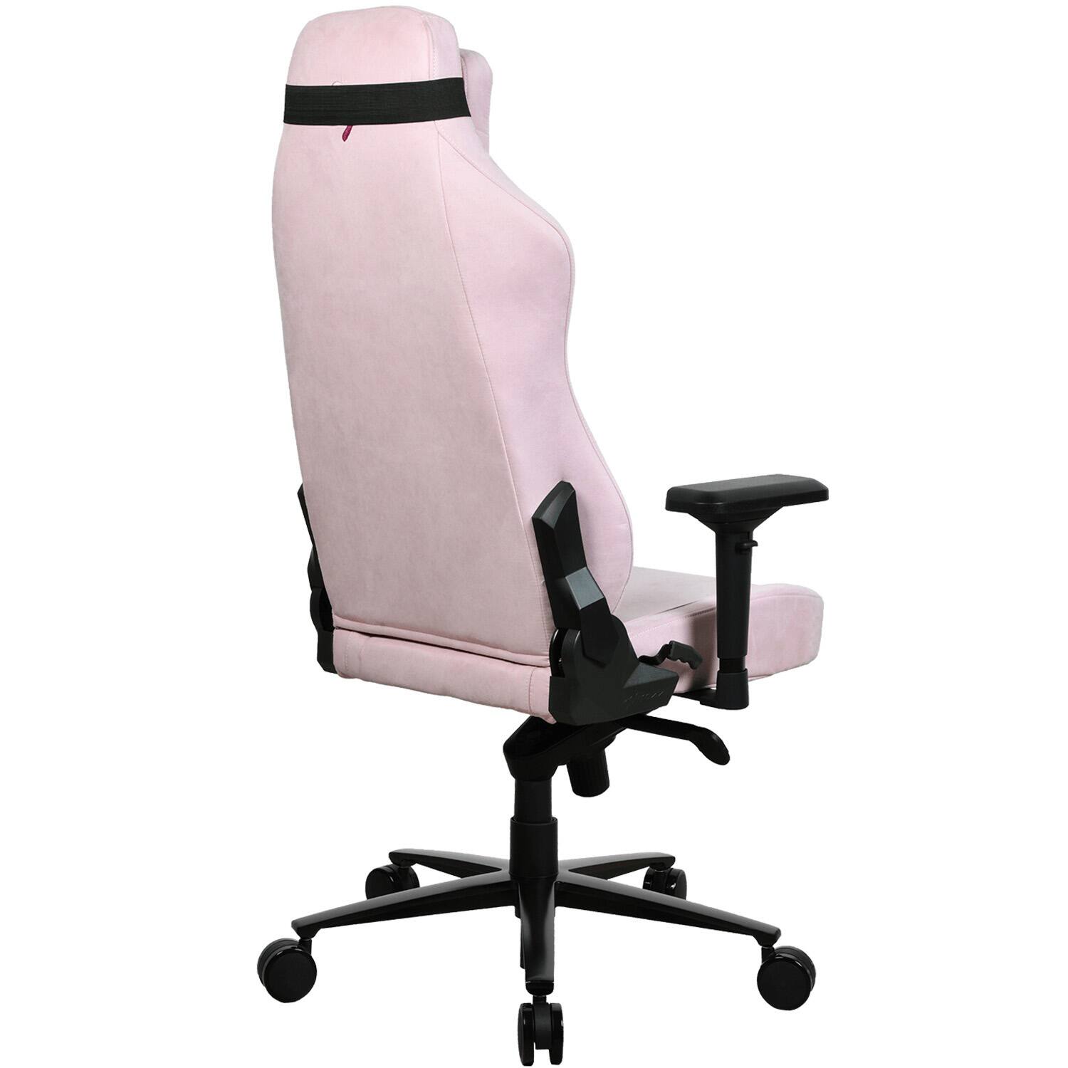 Alt View 14. Arozzi - Vernazza Series Top-Tier Premium Supersoft Upholstery Fabric Gaming Chair - Pink.