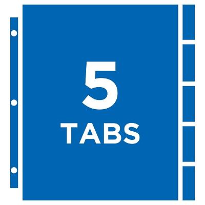 Alt View 3. Avery - Heavyweight Protect 'n Tab 5 Tabs, 8-1/2" x 11", 1/Set - Clear.