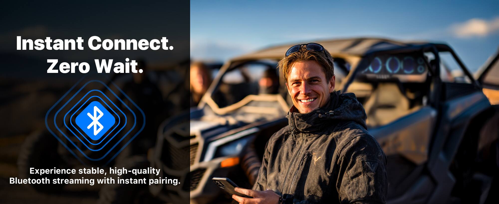 Instant Connect. Zero Wait.

Experience stable, high-quality Bluetooth streaming with instant pairing.