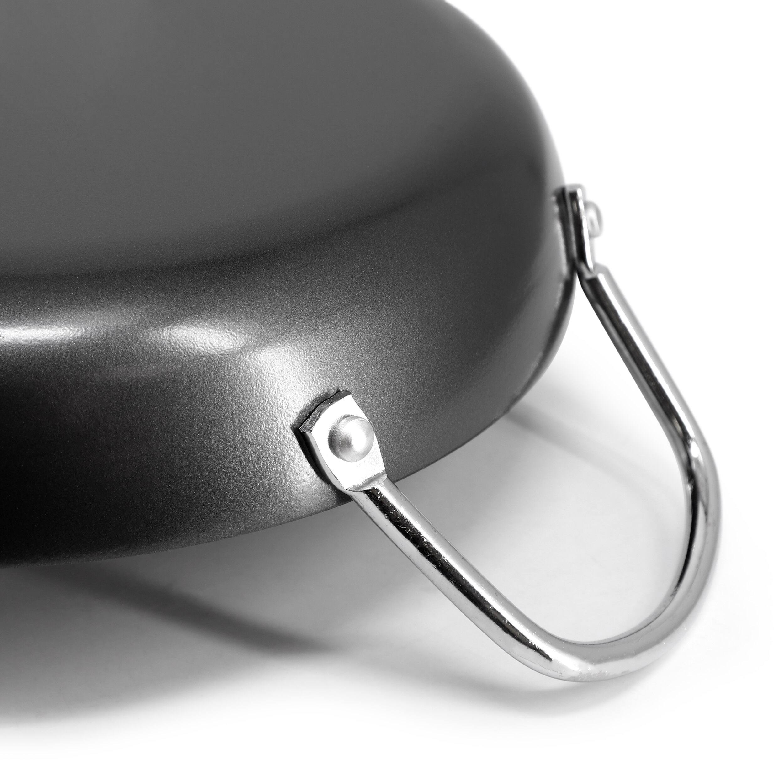 Alt View 2. Oster - Oster Smithfire 11 Inch Nonstick Carbon Steel Paella Pan in Dark Gray - Grey.