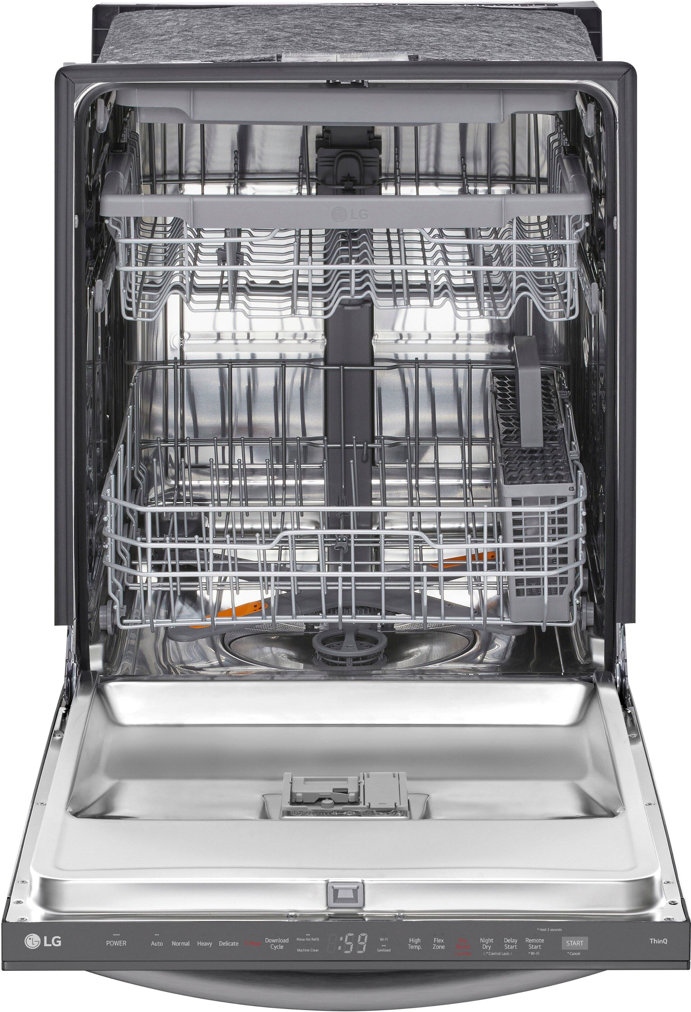 LG LG POWER Auto Normal Heavy Delicate Dry - - - Cycle - - :59 - High Semp w Zone Boost : : night Delay demcte START Dry Start Stat . - - - - ThinQ