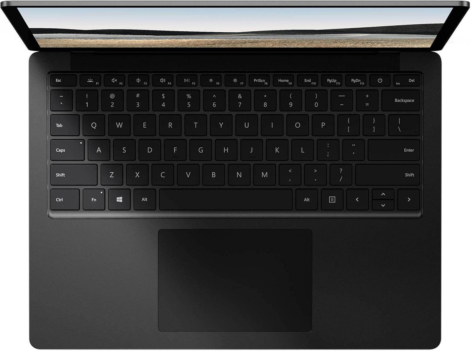 Esc F1 F2 F3 F4 F5 F6 F7 F8 F9 F10 F11 F12 PrtScn Home End PgUp PgDn Ins Del Backspace Tab Q W E R T Y U I O P [ ] \ Caps A S D F G H J K L : ; Enter Shift Z X C V B N M , . / Shift Ctrl Fn Alt Alt Spacebar