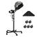 Front. VEVOR - Ionic Hair Steamer with Dual Modes, 11.81-inch Hooded, Adjustable Stand & Timer - Black.