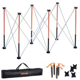 VEVOR - Portable Folding Workstand, 4.15 x 2.18 ft Collapsible Workbench, 2500 lbs Weight Capacity - Orange