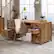 Alt View 11. Sauder - Cannery Bridge Executive Desk - Brown.