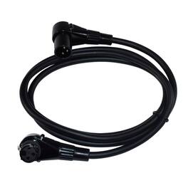 HQRP - 5 ft 3-Pin XLR Microphone Cable - Right Angle Male to Right Angle Female for PA, Mixer, Audio Interface - Black