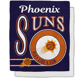 Pegasus - Phoenix Suns 50" x 60" Retro Emblem Flannel Fleece Sherpa Blanket - Multicolor