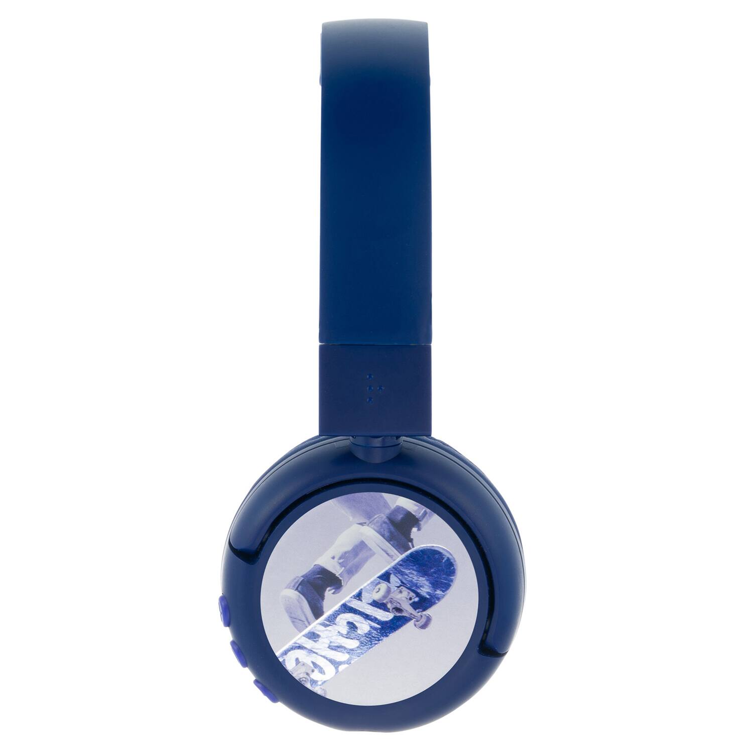 Alt View 5. ONANOFF - Onanoff Bt-bp-pop-fun-bl Pop Fun Foldable Bluetooth Kids Headphone With Microphone, Safeaudio Volume Limiting (blue) - Blue.
