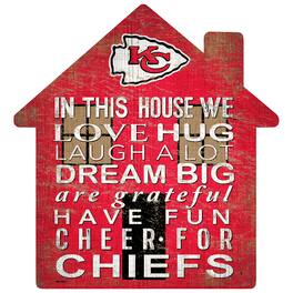 Fan Creations - Kansas City Chiefs 12'' Team House Sign - Multicolor