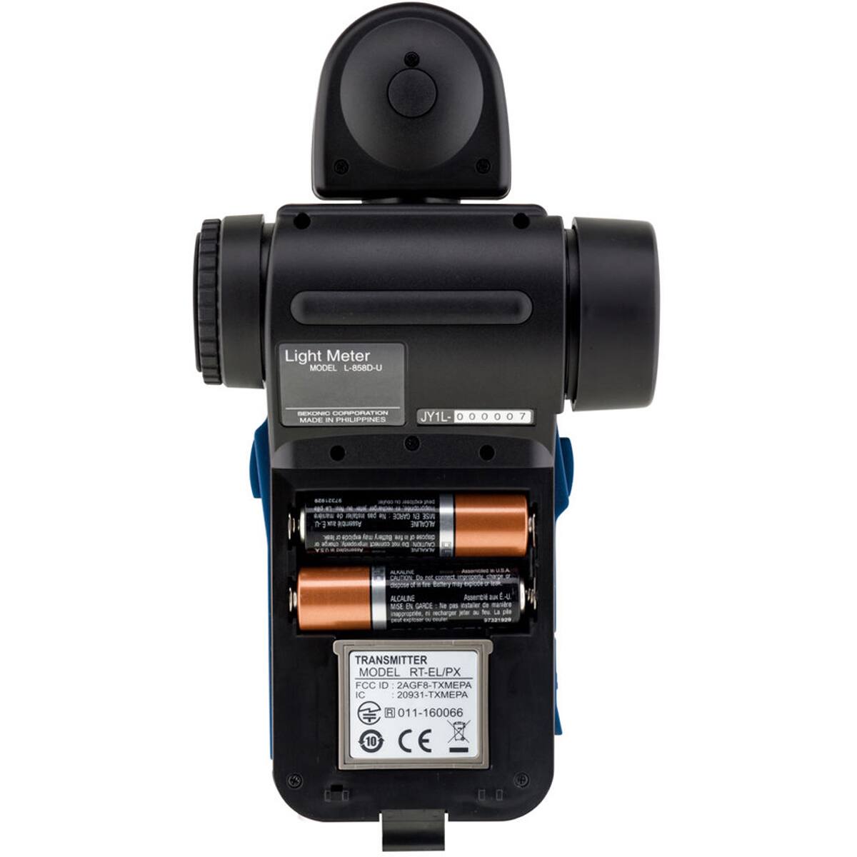 Light Meter  
MODEL L-B58D-U  
BENKONG CORPORATION  
MADE IN PHILIPPINES  
JY1L 00007  

TRANSMITTER  
MODEL RT-EL/PX  
FCC ID: ZAGF8-TXMEPA  
IC: 20931-TXMEPA  
011-160066  
10 CE