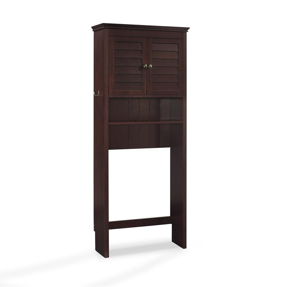 Left. Crosley Furniture - Lydia Over The Toilet Storage Cabinet - Espresso.
