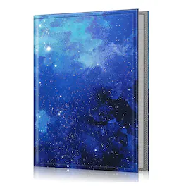 Kitcheniva - Portable Wallet Photo Album Leather Cover 52 Photo Capacity For 4x6 Photo - Starry Sky