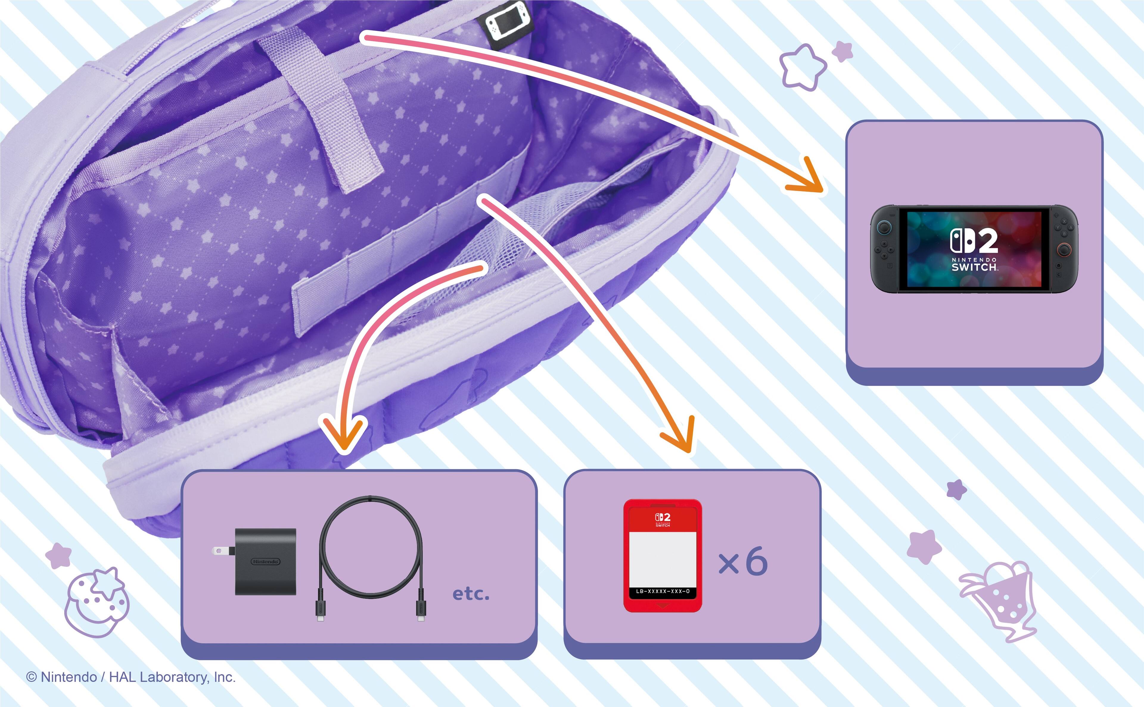 Hori - Puff Pouch (Kirby & Waddle Dee) for Nintendo Switch 2