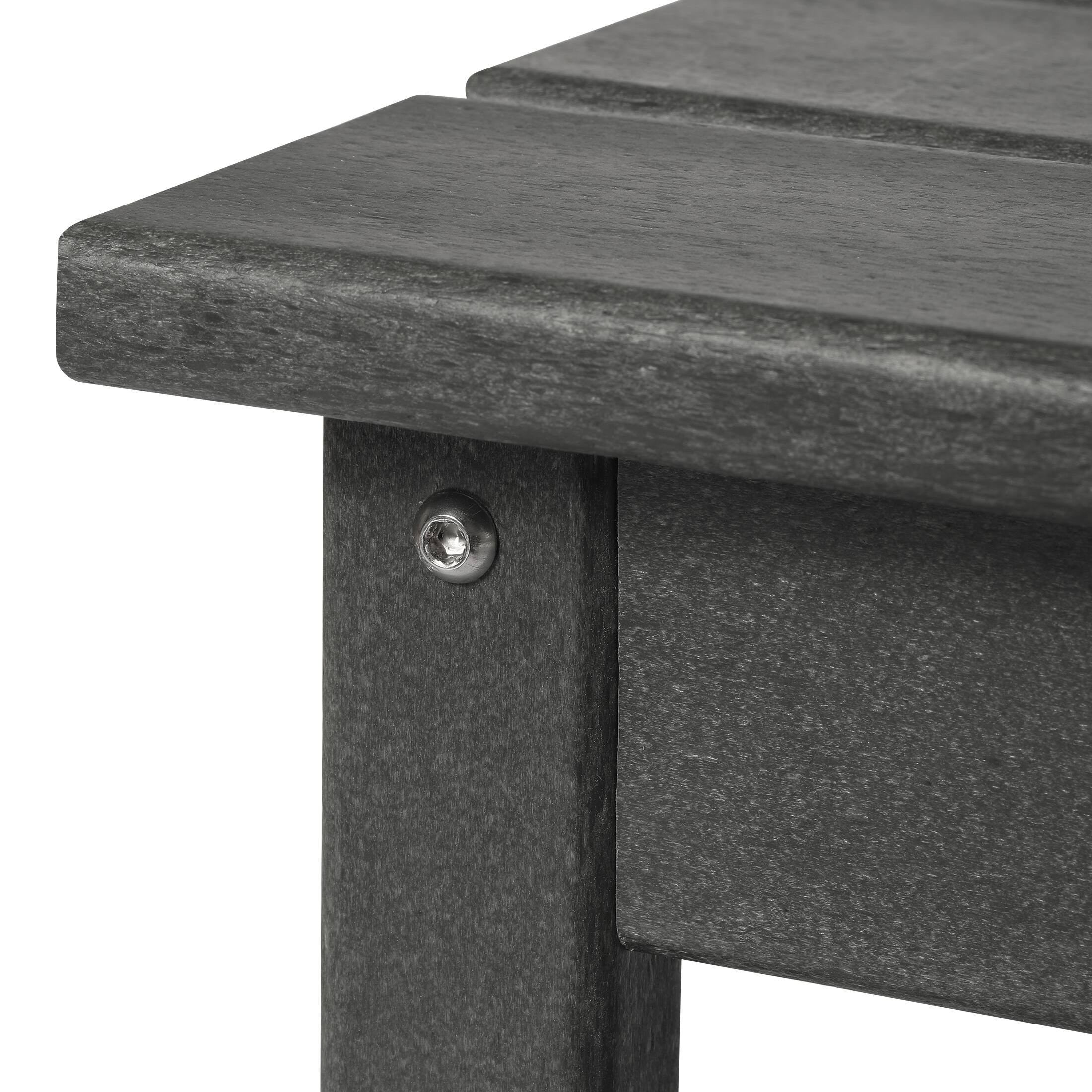 Alt View 3. WestinTrends - WestinTrends Malibu 35" length outdoor Coffee table for Adirondack chair - Gray.