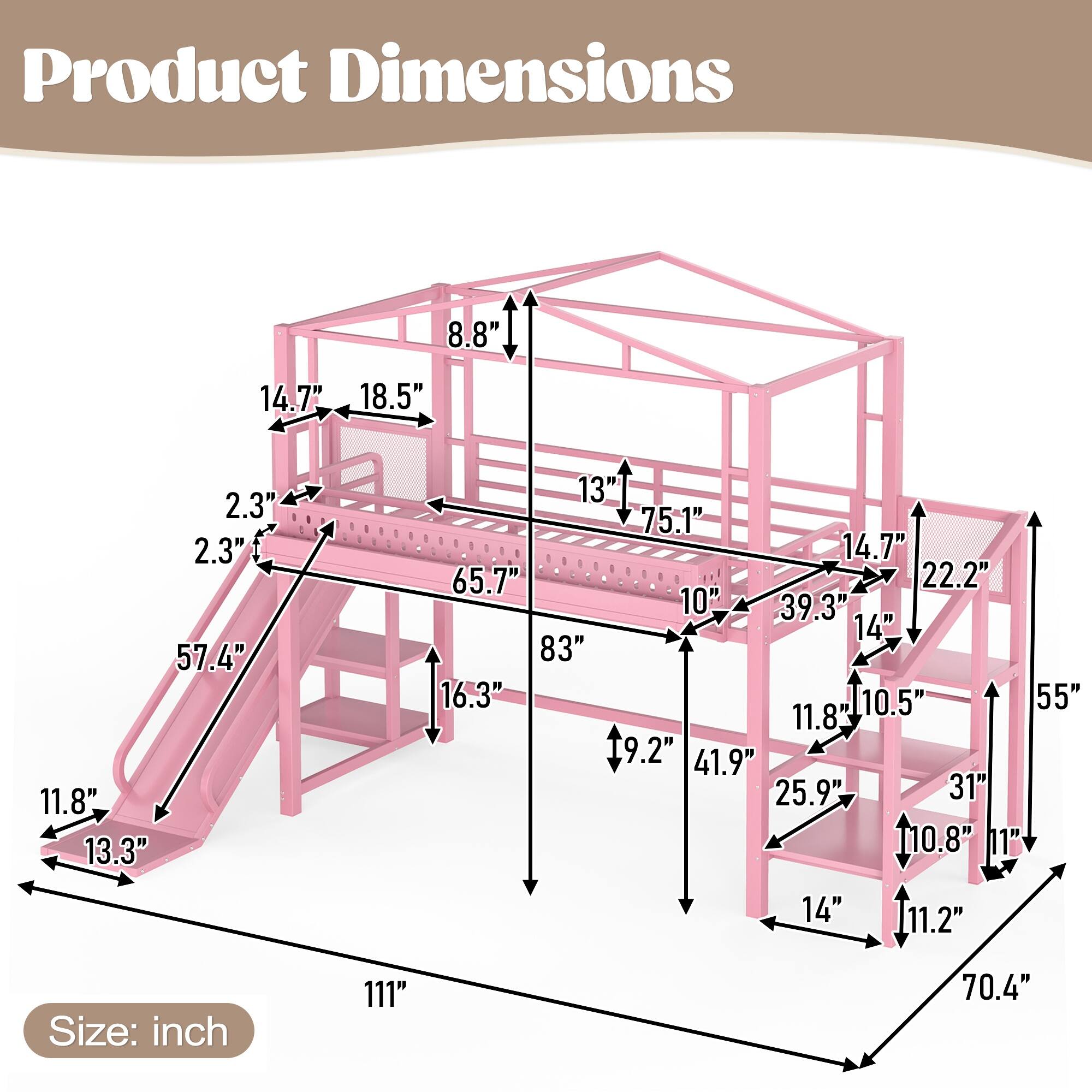 Product Dimensions: 8.8" 14.7" 18.5" 2.3" 2.3" 57.4" 11.8" 13.3" 13" 75.1" 14.7" 65.7" 22.2" 10" 39.3" 14" 83" 16.3" 10.5" 55" 11.8" 9.2" 41.9" 25.9" 31" 110.8" 11" 14" 11.2"  
Size: 111" 70.4"