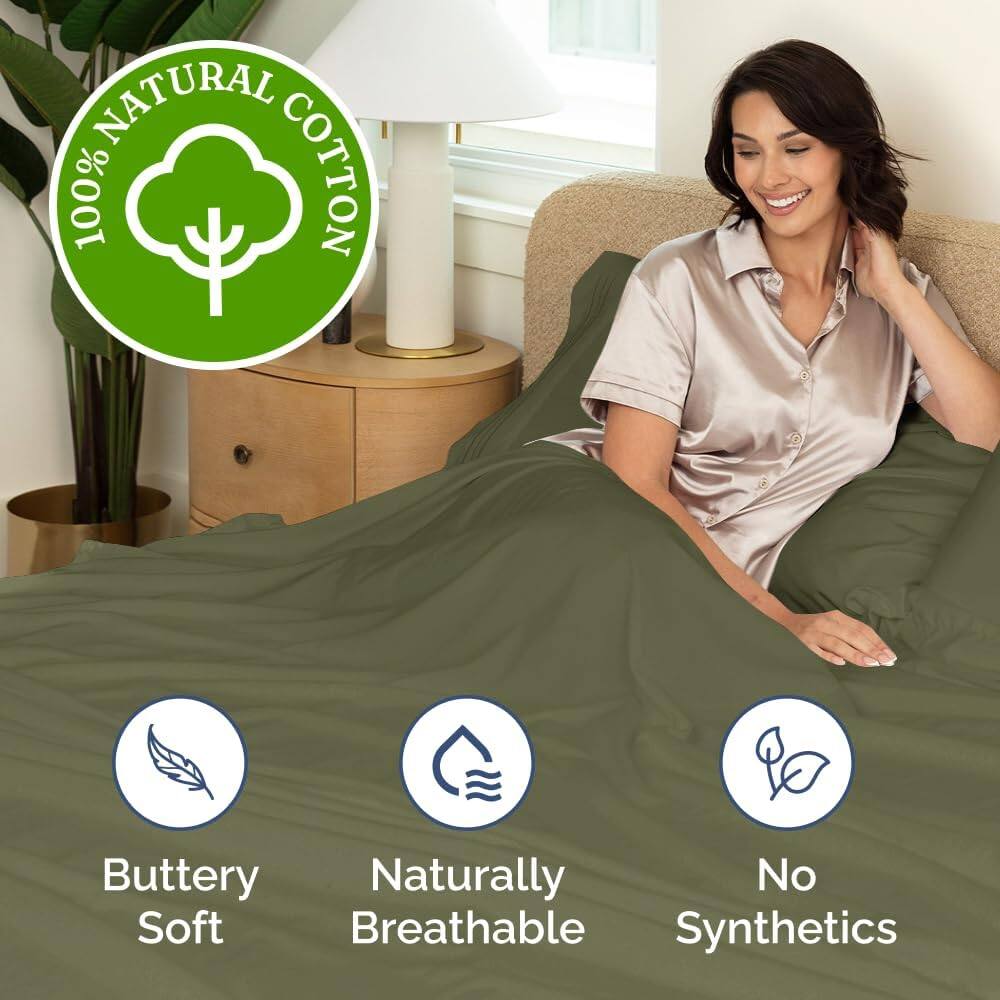 100% NATURAL COTTON

- Buttery Soft
- Naturally Breathable
- No Synthetics