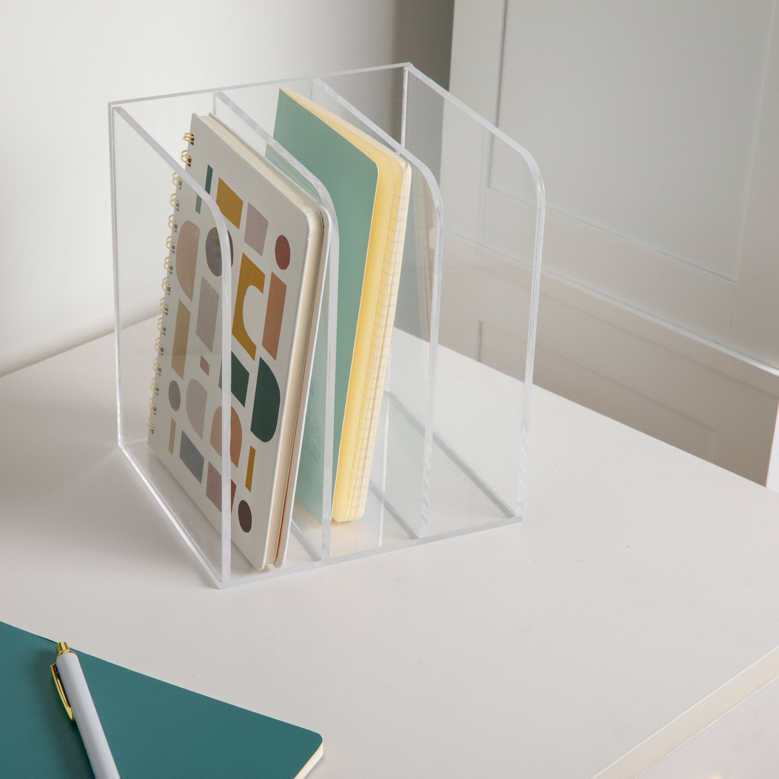 Alt View 13. Martha Stewart - Brody Premium Acrylic Desktop File Holder - Clear.
