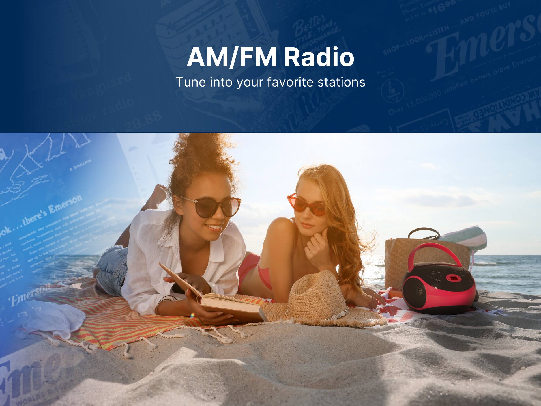 Combi I 3 Purtibe 1690 BUY Phone Lo as YOU'LL as AND Better TOAE, smE Decaomnce SHOP-LOOK-LISTEN Emers AM/FM Radio I Emerson prove Tune into favorite stations owners Vanguard your sotisfied 15,000,000 MY son radio Over OE HAW nsistor 29.88 Carry  Emerson there's ok.. Emerson te WORLD'S -