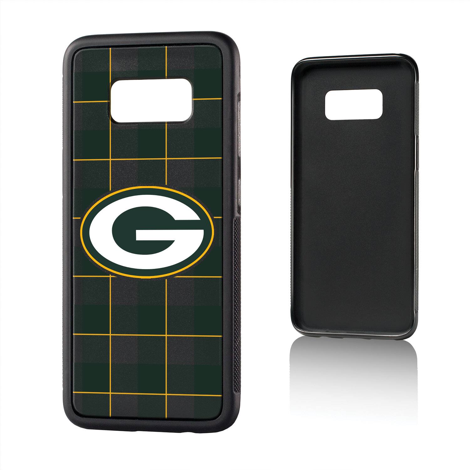 Alt View 3. Keyscaper - Green Bay Packers Galaxy Plaid Design Bump Case - S20 Plus - Multicolor.