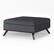 Angle. Simpli Home - Owen Square Coffee Table Storage Ottoman - Slate Grey.