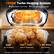 1500W Turbo Heating System
- Cook faster, even heat
- No preheating required
360° Air Circulation
140°F-428°F Built-in Thermostat
1-60 Mins Time Setting
For faster cooking, please cut large pieces of food into 1" chunks