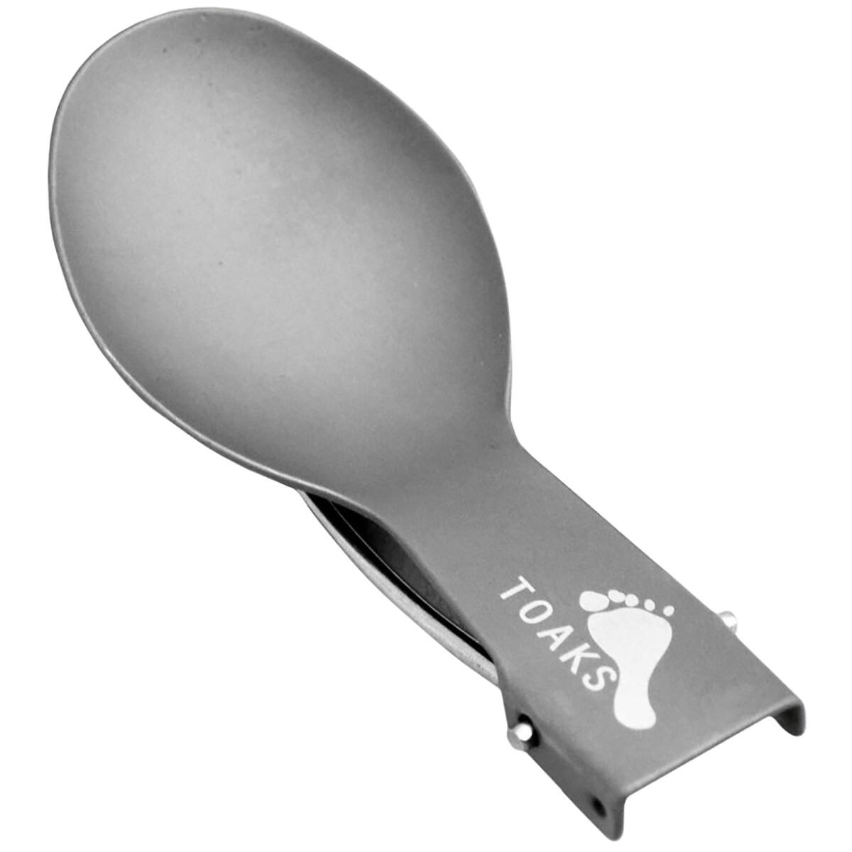 Alt View 1. TOAKS - TOAKS Titanium Folding Spoon SLV-07 - Outdoor Camping - Grey.