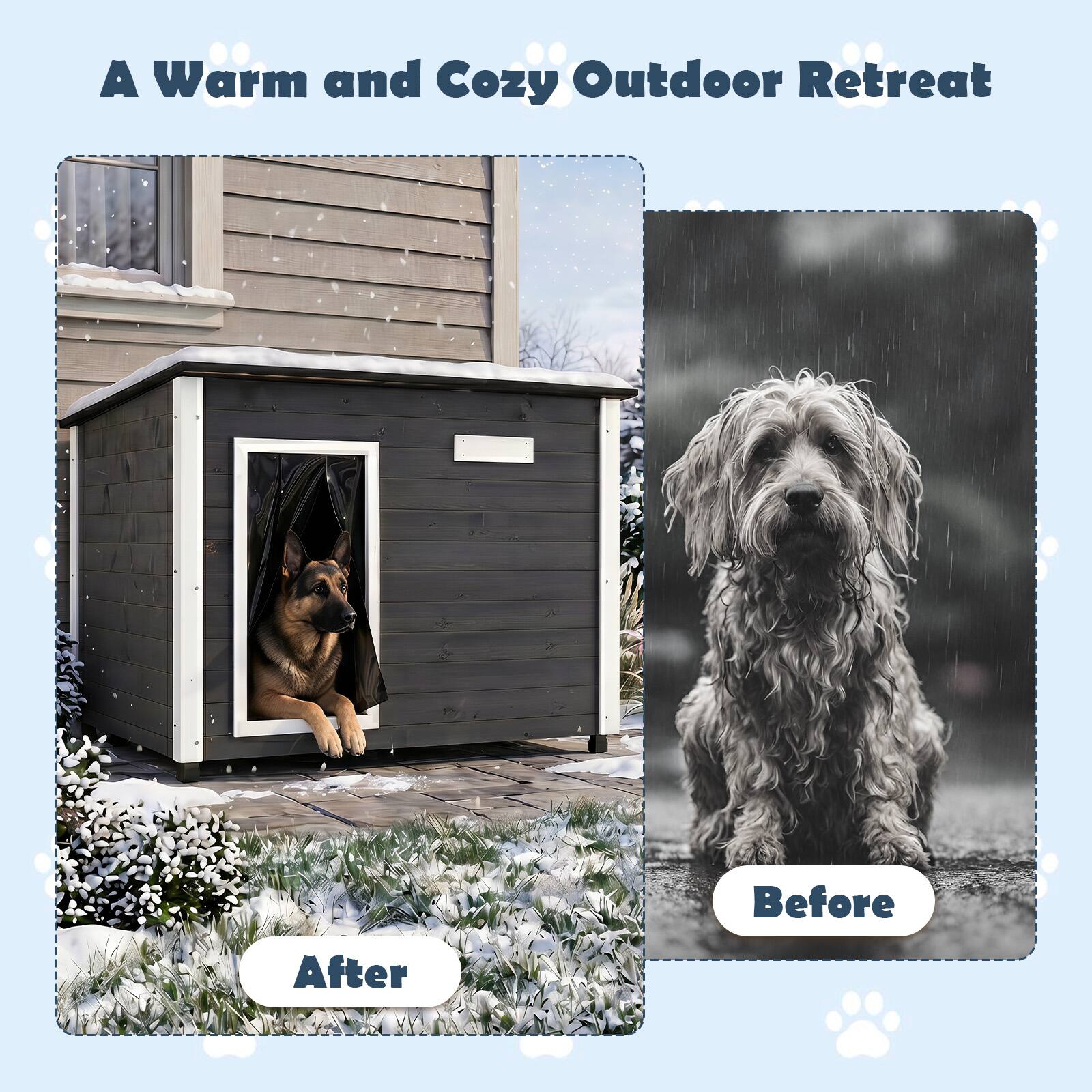 A Warm and Cozy Outdoor Retreat

After

Before