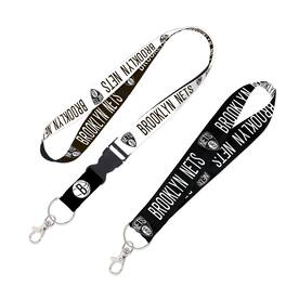 WinCraft - Brooklyn Nets 2-Pack Lanyard with Detachable Buckle & Key Strap Set - Multicolor