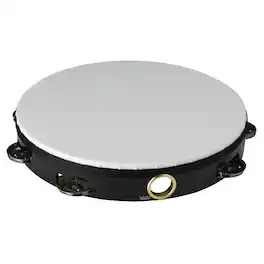 Remo - TA-5110-ML Economy Tambourine, 10" Diameter, 8 Pairs Single-Row Jingles, Acousticon Shell