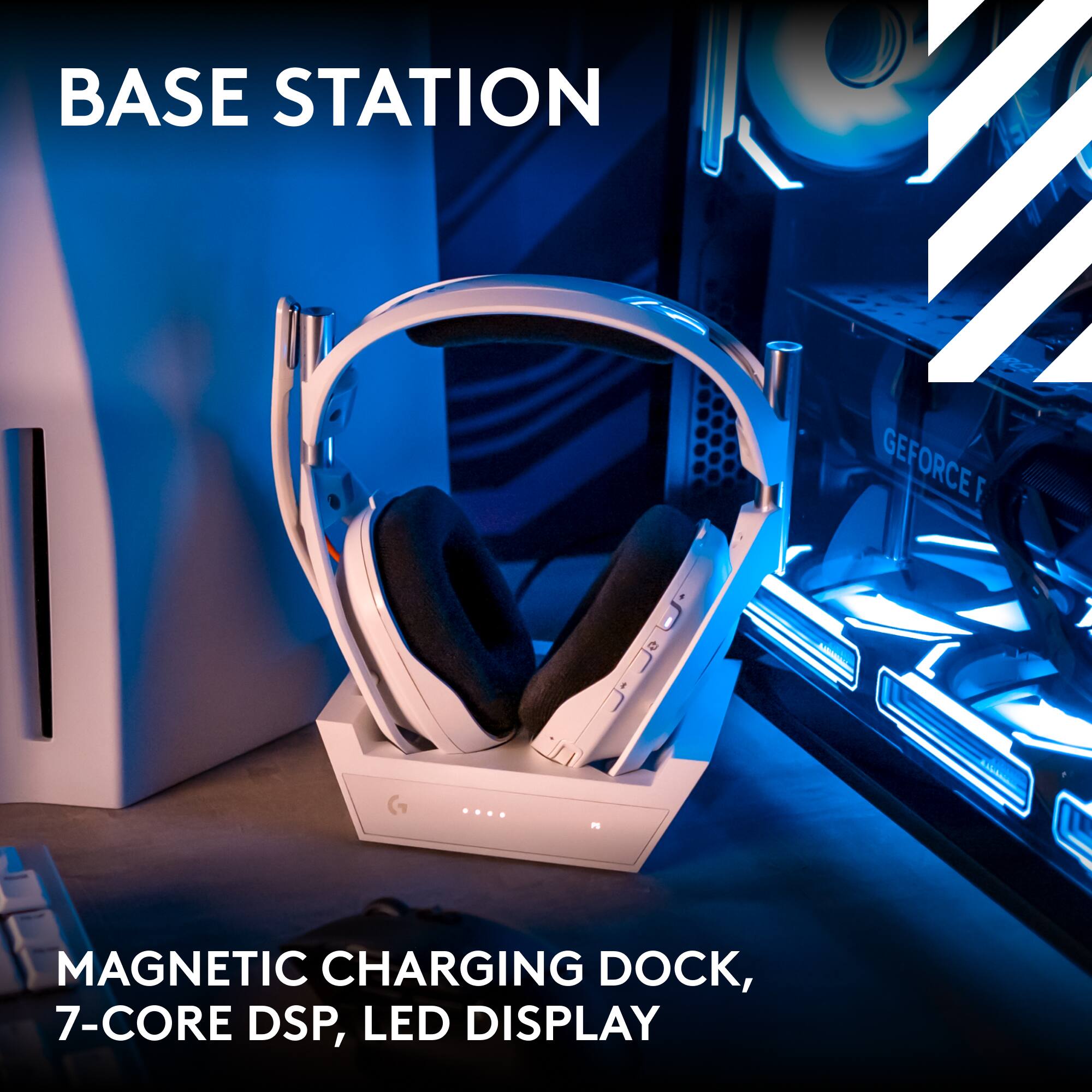 BASE STATION: Magnetic Charging Dock, 7-Core DSP, LED Display