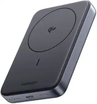 UGREEN - Qi2 Certified 15W Magnetic Power Bank, 10,000mAh Portable Charger with 30W USB-C Fast Charging for iPhone 12-17 Series - Black