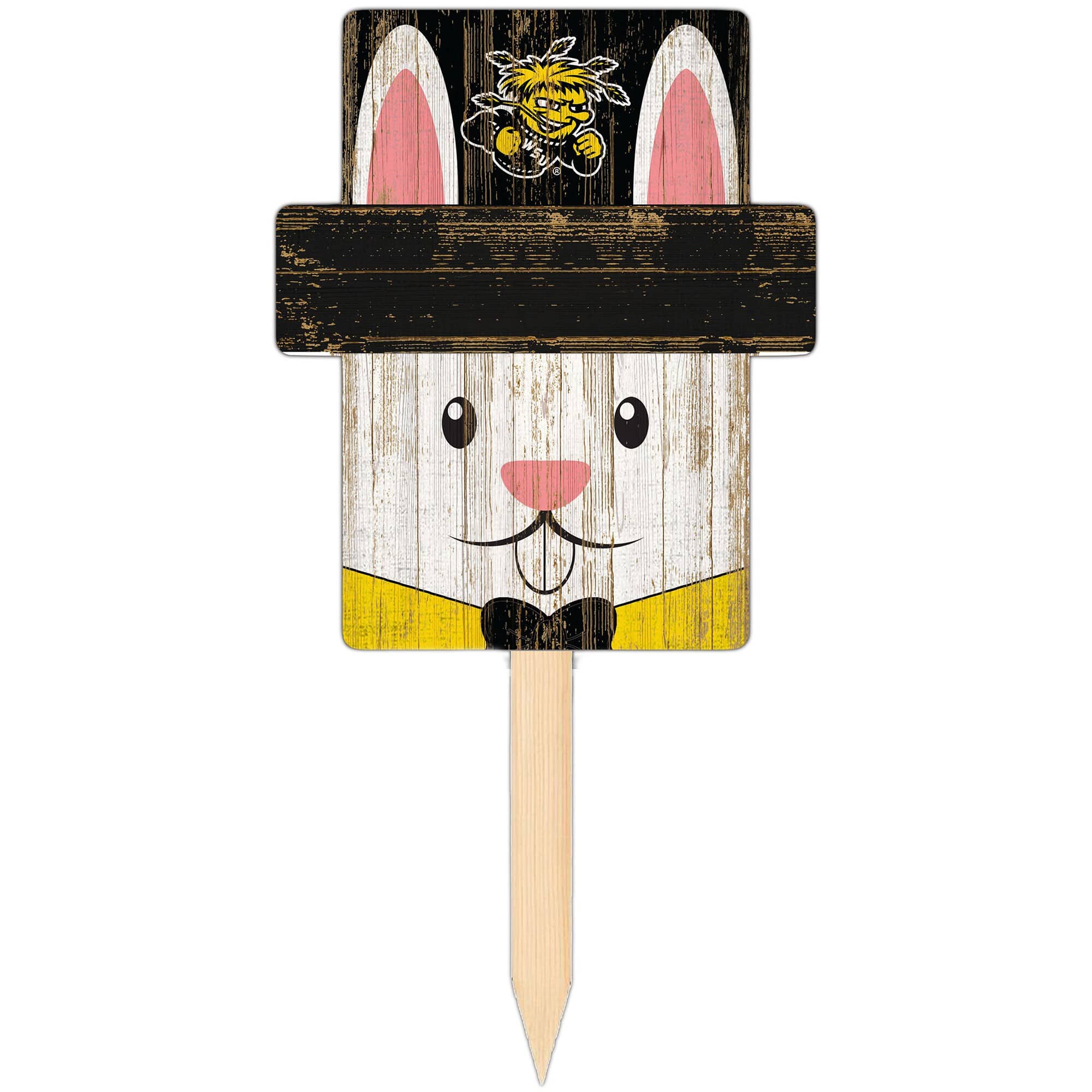 Fan Creations - Wichita State Shockers 16" x 19" Easter Bunny Yard Stake - Multicolor