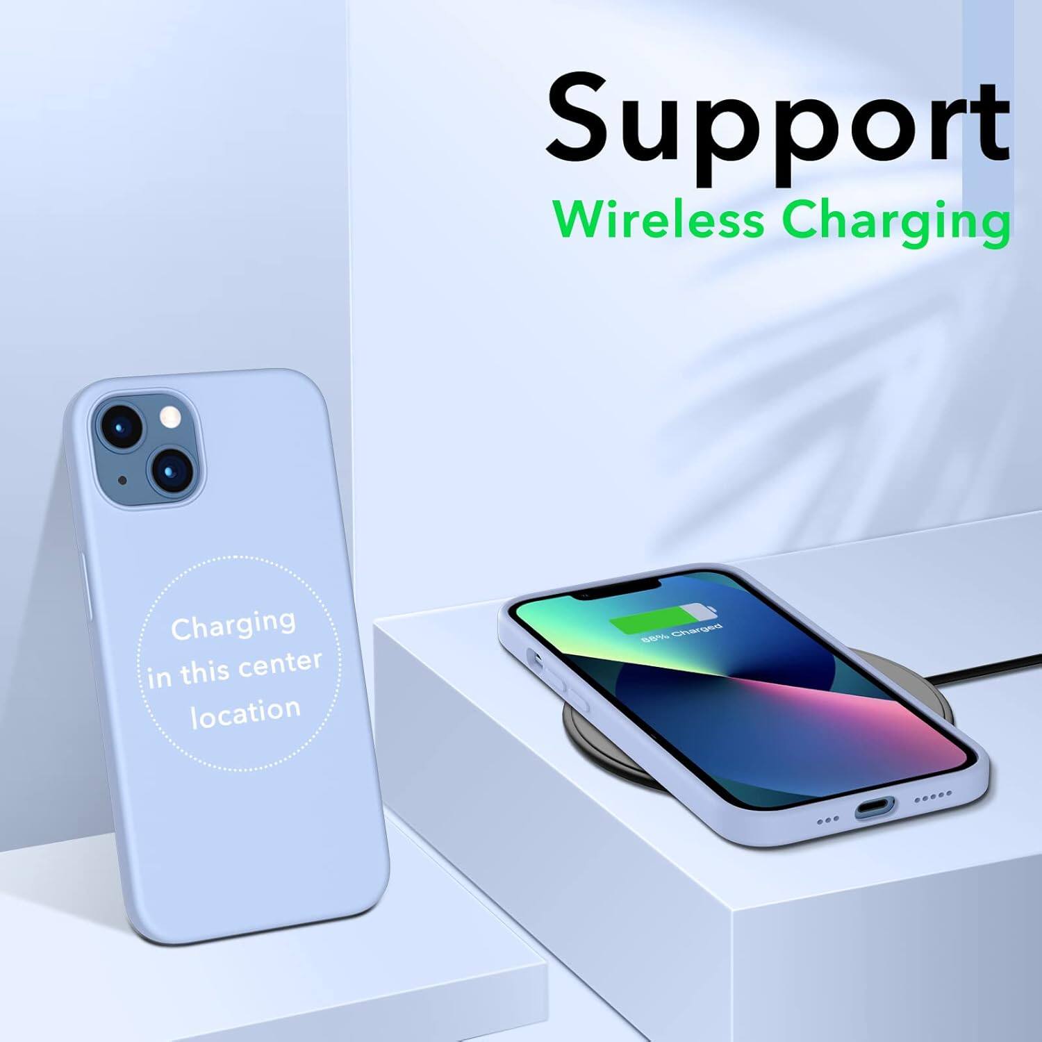 Support Wireless Charging Charging in this center location