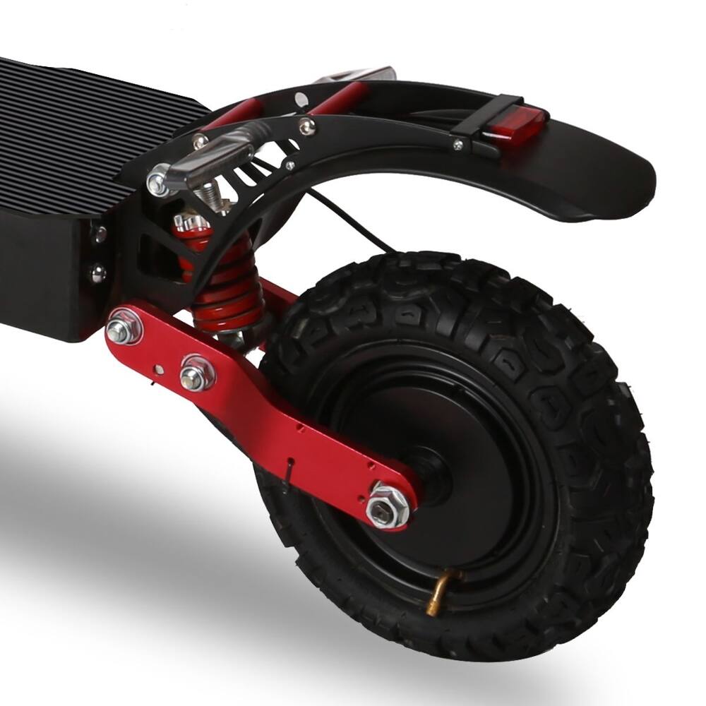Alt View 1. Loheer - Loheer Adult Folding Electric Scooter X7 3600W Dual Motor 48V 21ah Battery High Speed Off Road Commuter Black - Black.