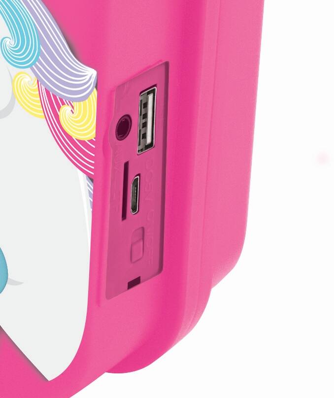 Alt View 4. Lexibook - Unicorn Bluetooth Speaker with Microphones.