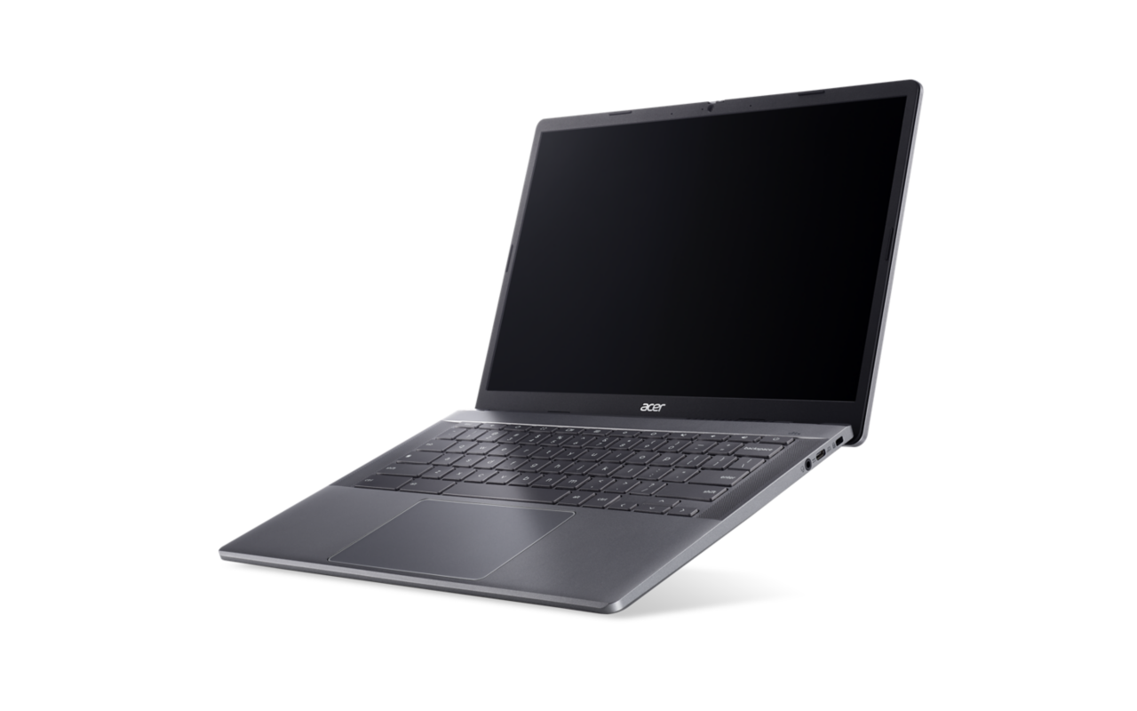 Left. Acer - Chromebook Plus 514 14 Inch Touchscreen WUXGA AMD Ryzen 5 7520C 8 GB RAM 256 GB SSD AMD Radeon Graphics.