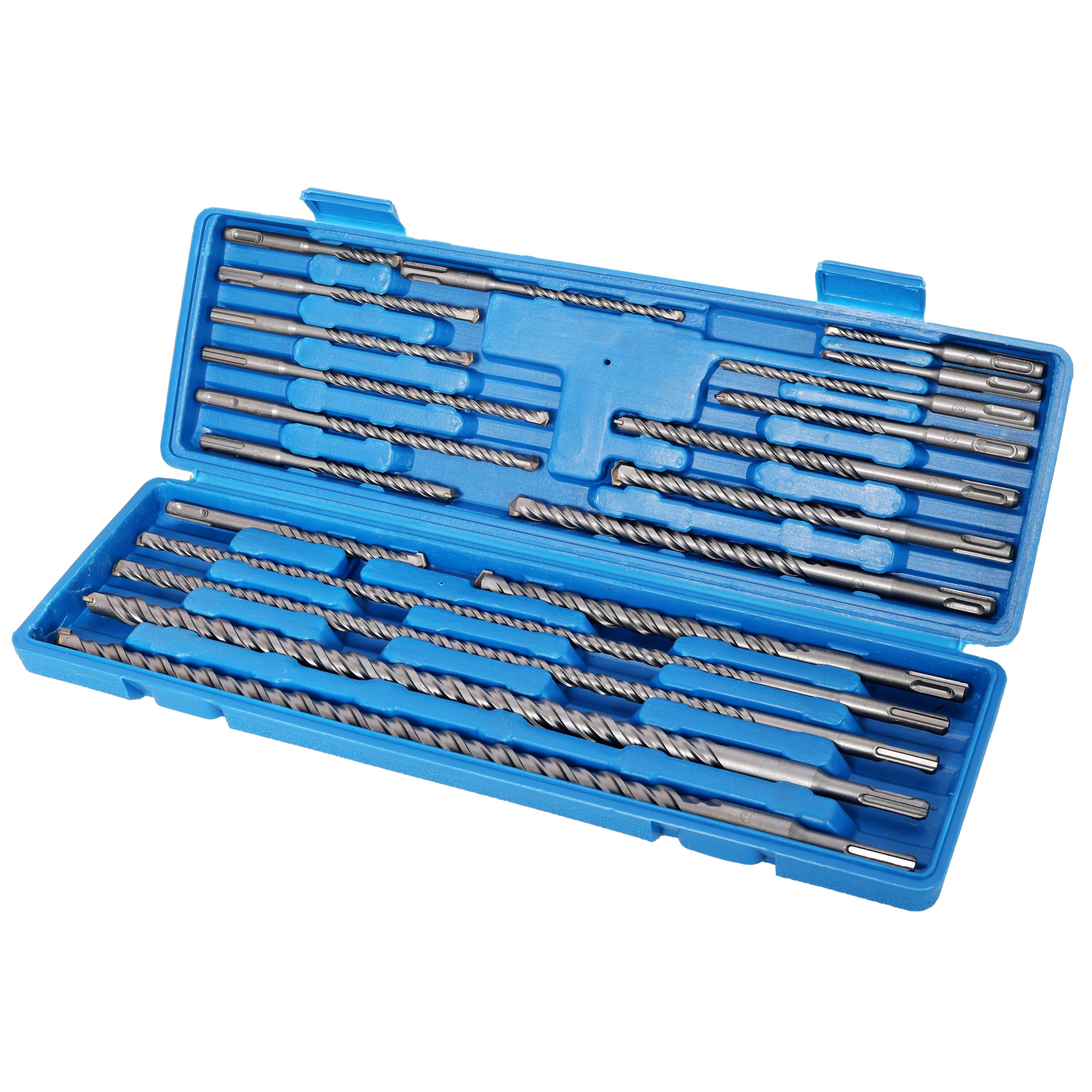 Angle. Anysun - Anysun Comprehensive 20-Piece Carbide Tipped SDS Plus Drill Bit Set with Storage Case.