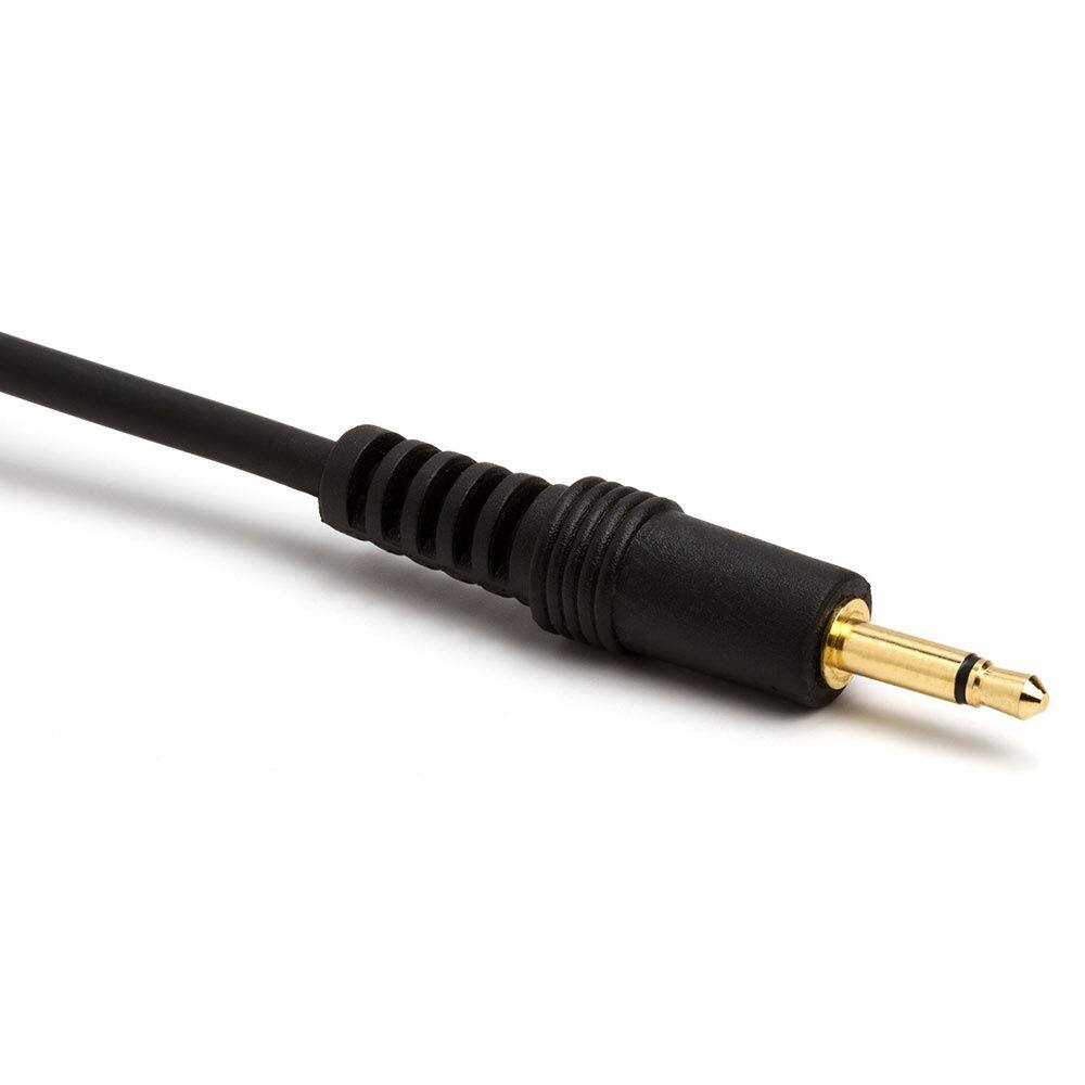 Angle. Cmple.com - Cmple - 6ft Black Audio Cable 3.5mm 1/8 inch Mono Male to RCA Mono Male Connectors (Gold Plated) - 6 Feet - Black.