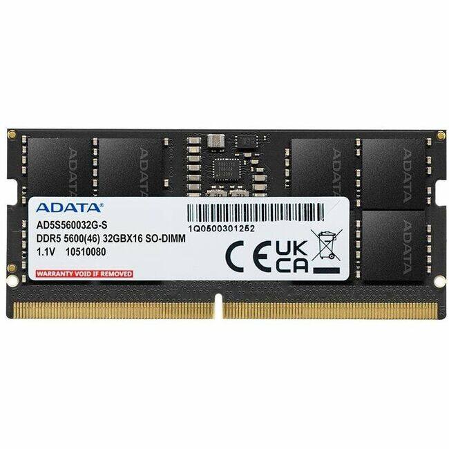 ADATA  
AD5560032G-S  
1Q0500301252  
DDR5 5600(46) 32GBX16 SO-DIMM  
1.1V  
10510080  
UK  
CA  
WARRANTY VOID IF REMOVED