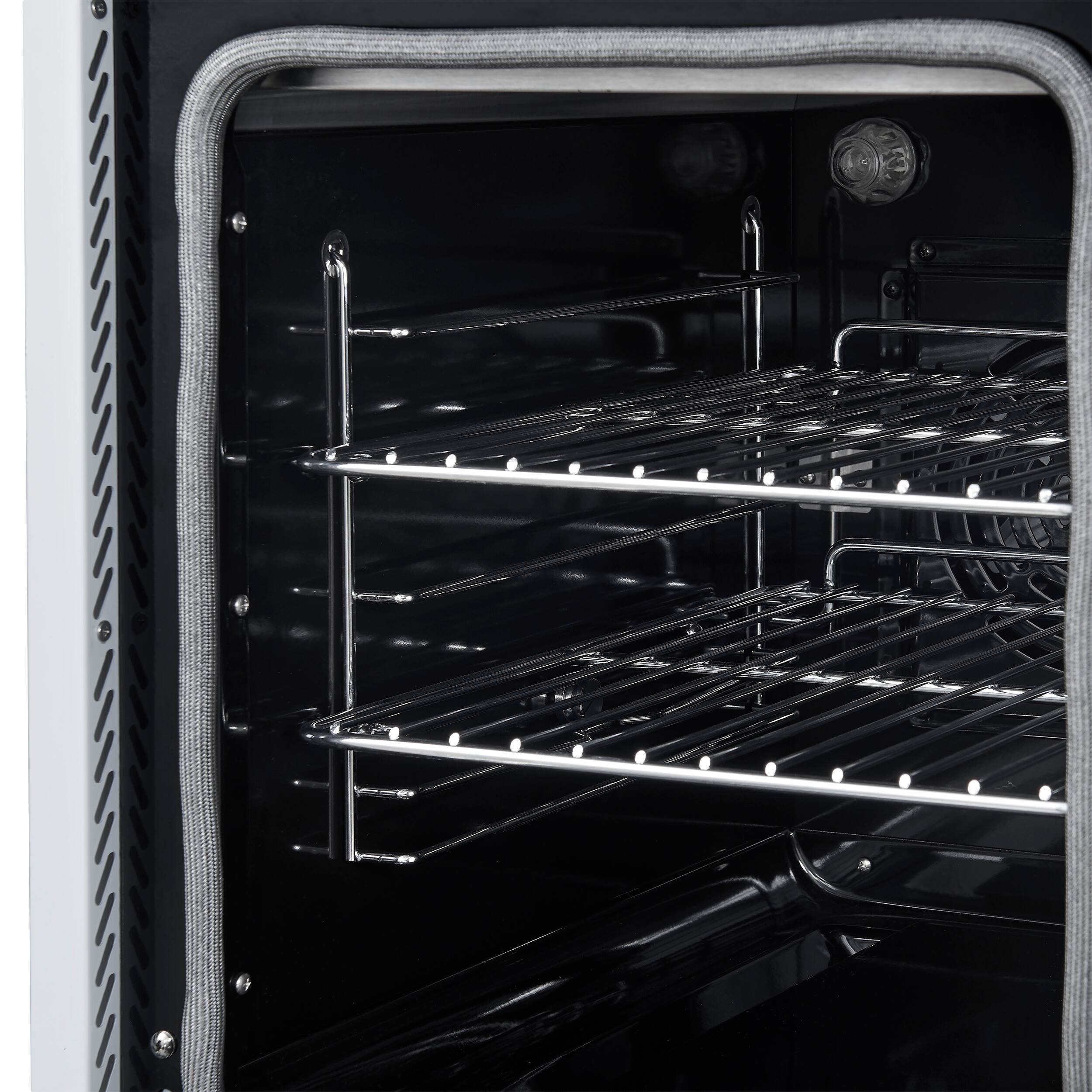 Alt View 4. Forno Appliances - Paolo 6.7 Cu. Ft. Freestanding Electric True Convection Range - White.