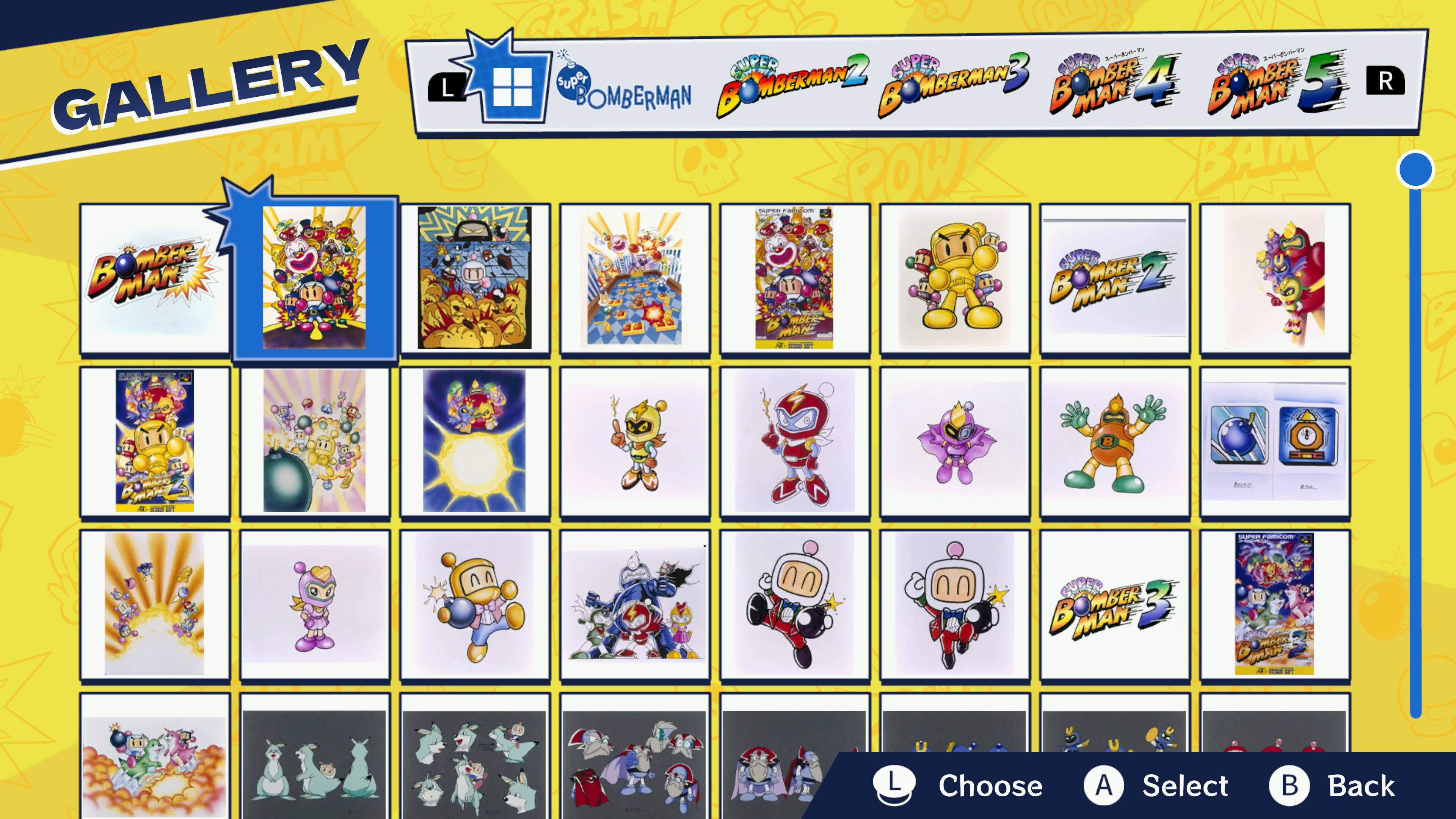 GALLERY

Choose A Select B Back

BOMBERMAN
BOMBERMAN2
BOMBERMAN3
BOMBERMAN4