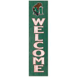 Jardine - Minot State Beavers 12'' x 48'' Outdoor Leaner Welcome Sign - Green