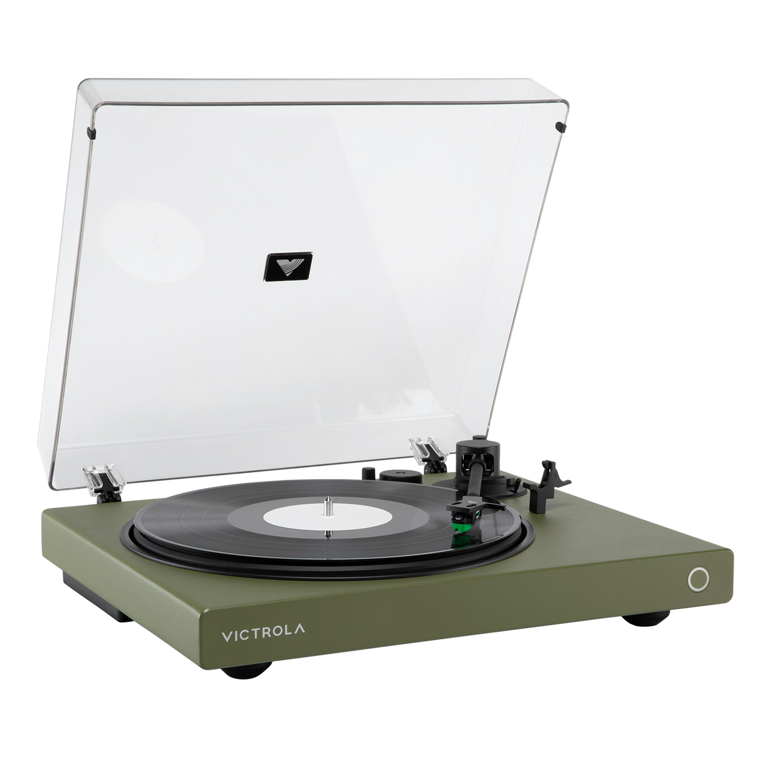 Alt View 1. Victrola - Victrola Wave Bluetooth Turntable with Auracast - Green.