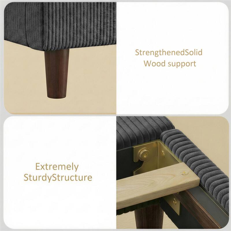 Strengthened Solid Wood support  
Extremely Sturdy Structure